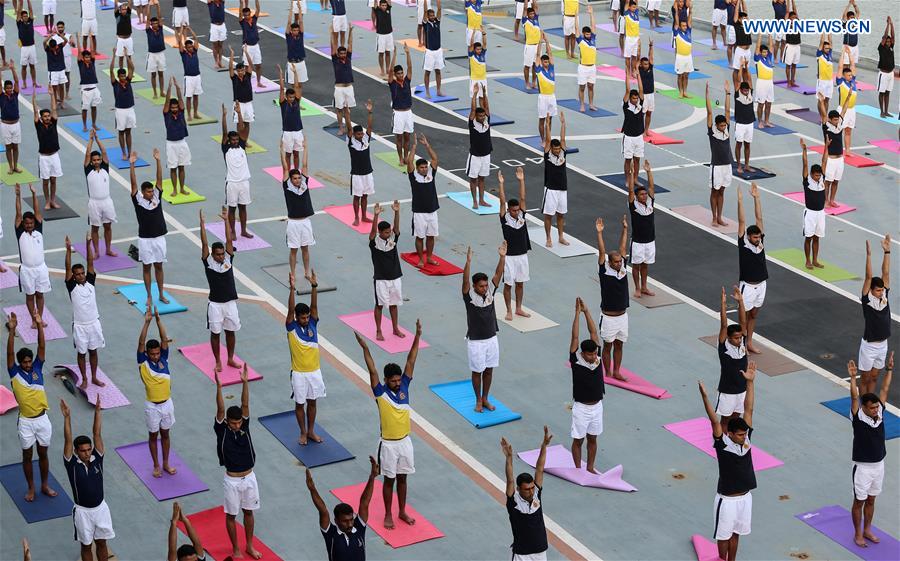 INDIA-MUMBAI-INTERNATIONAL YOGA DAY