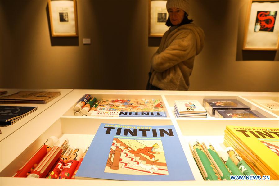 BELGIUM-BRUSSELS-COMIC-TINTIN-90TH ANNIVERSARY