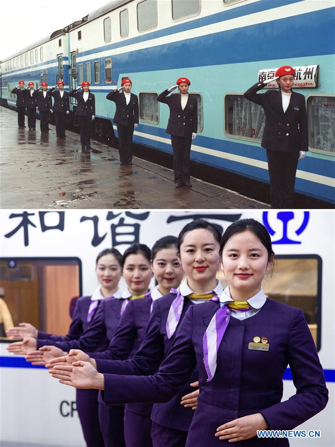 Xinhua Headlines: Moving China: The Spring Festival train journey now and then