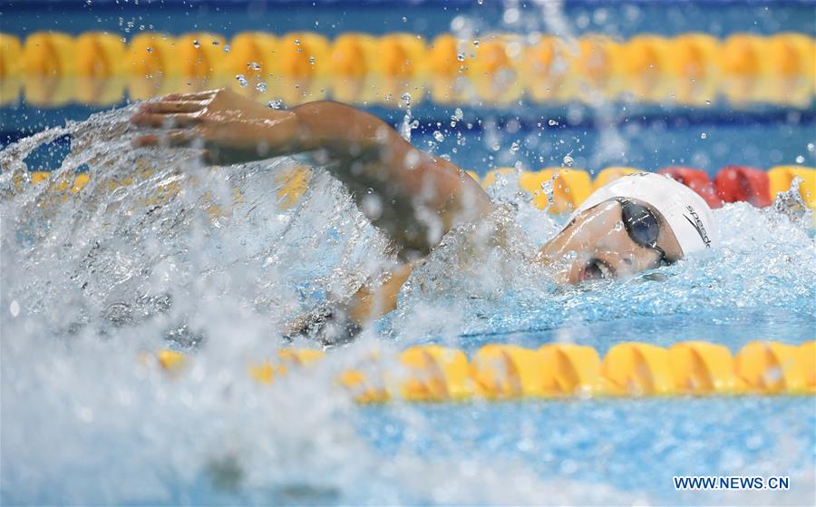 (SP)CHINA-WUHAN-7TH MILITARY WORLD GAMES-SWIMMING-WOMEN 4&times;200M FREESTYLE RELAY