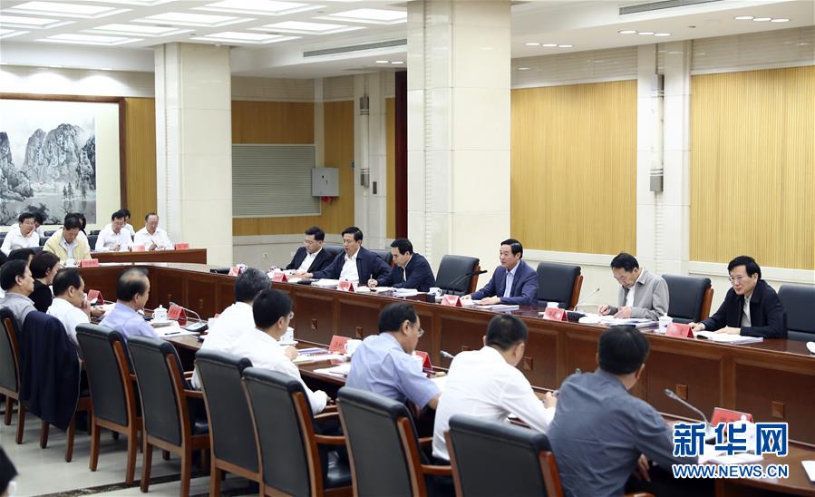 9月21日，中宣部在北京召開中央媒體駐外機(jī)構(gòu)外宣工作座談會。中共中央政治局委員、中央書記處書記、中宣部部長劉奇葆出席座談會并講話。新華社記者 謝環(huán)馳 攝 