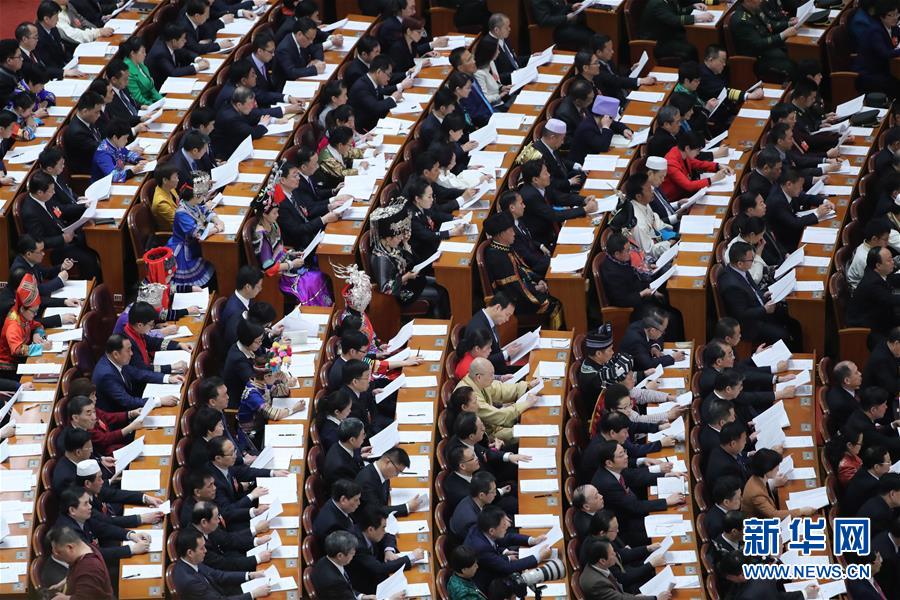 （兩會&middot;XHDW）（5）十三屆全國人大一次會議舉行第二次全體會議