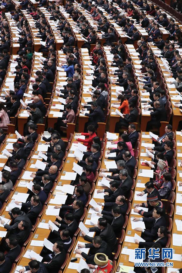 （兩會(huì)&middot;XHDW）（6）十三屆全國人大二次會(huì)議舉行第二次全體會(huì)議