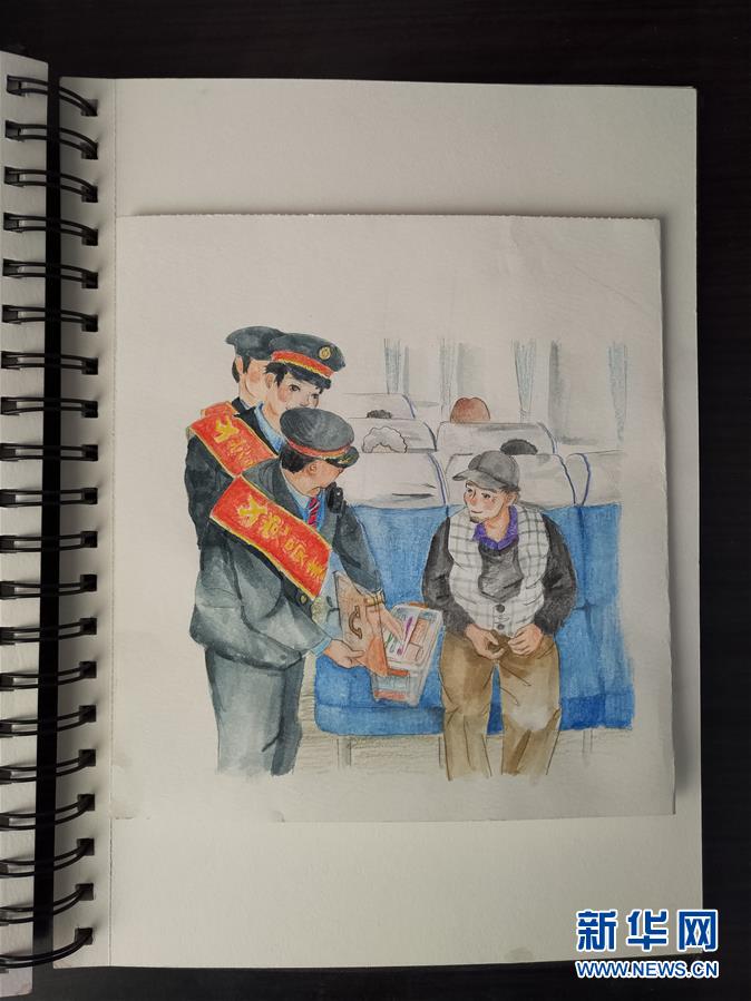 （新春走基層&middot;圖文互動）（2）插畫里的春運故事