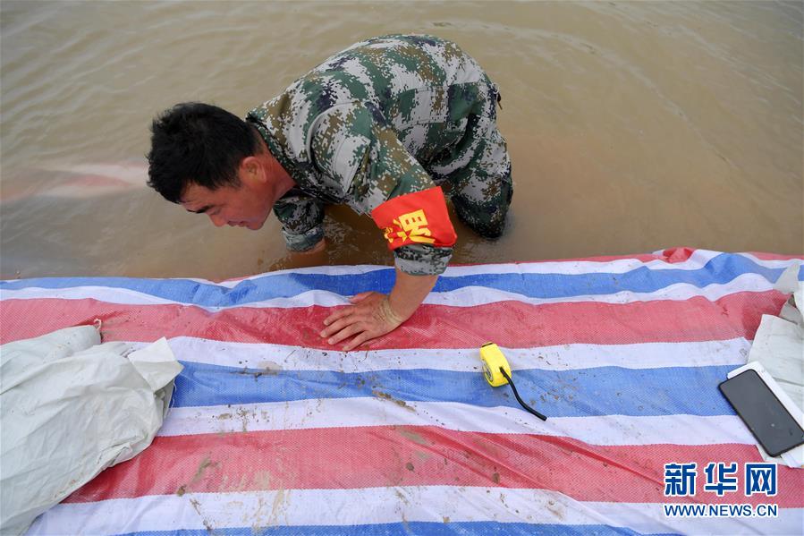 （在習(xí)近平新時(shí)代中國(guó)特色社會(huì)主義思想指引下&mdash;&mdash;新時(shí)代新作為新篇章&middot;習(xí)近平總書記關(guān)切事&middot;圖文互動(dòng)）（1）洪峰浪尖，鮮紅的黨旗高高飄揚(yáng)&mdash;&mdash;記防汛抗洪一線的共產(chǎn)黨員