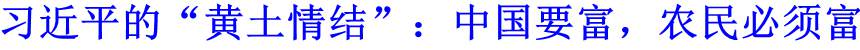 習(xí)近平的&ldquo;黃土情結(jié)&rdquo;：中國要富，農(nóng)民必須富