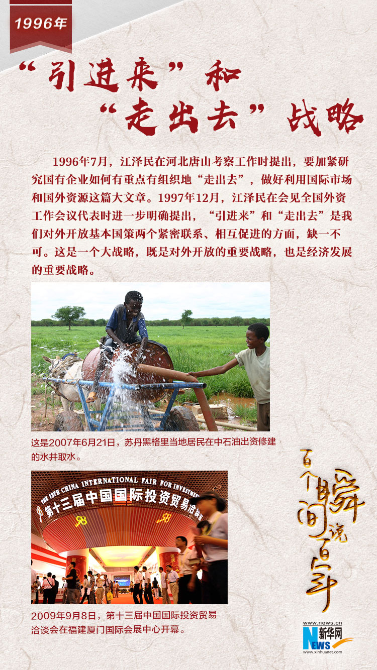 1996，&ldquo;引進來&rdquo;和&ldquo;走出去&rdquo;戰(zhàn)略