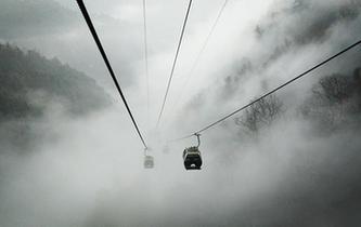 湖南張家界：云海&ldquo;水墨畫&rdquo;