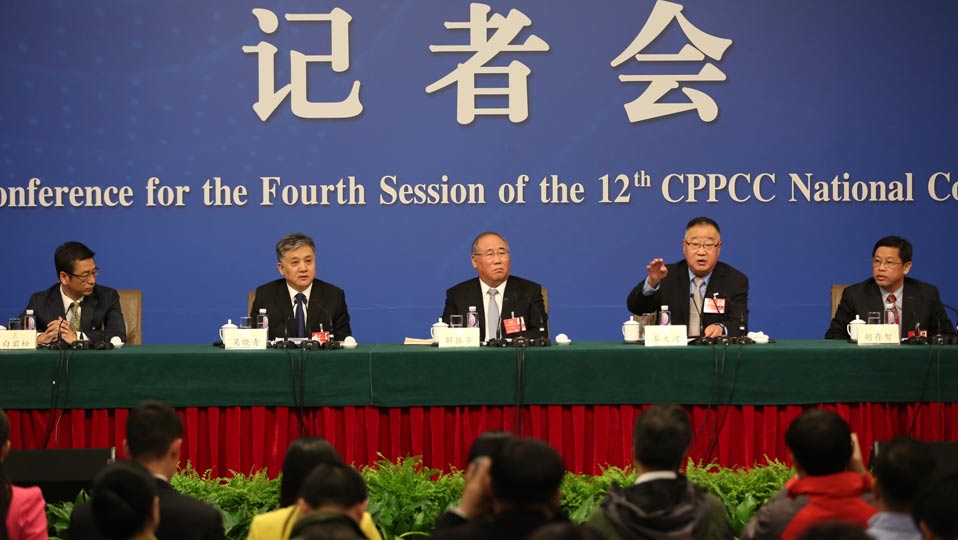 解振華、秦大河、吳曉青、胡存智、白巖松答記者問