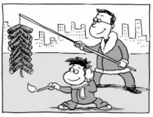 春節(jié)若遇霧霾，煙花怎么放？