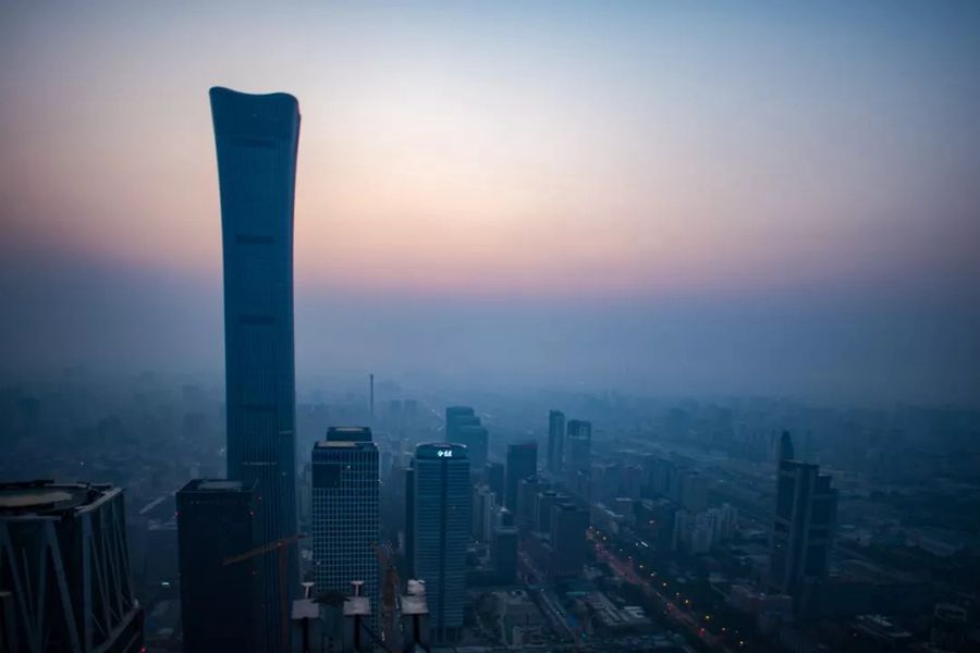 這就是今天早上的北京！