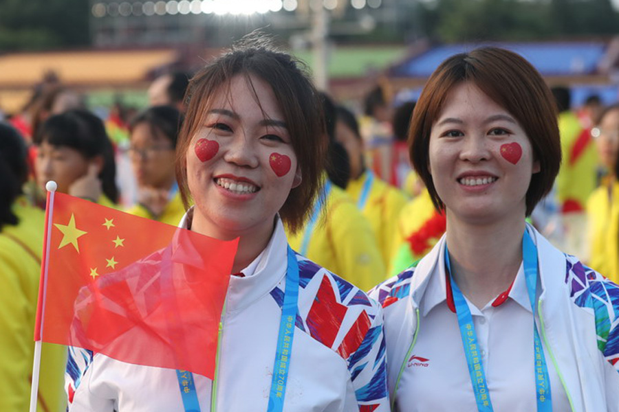 今晚，我們歡聚在天安門廣場(chǎng)