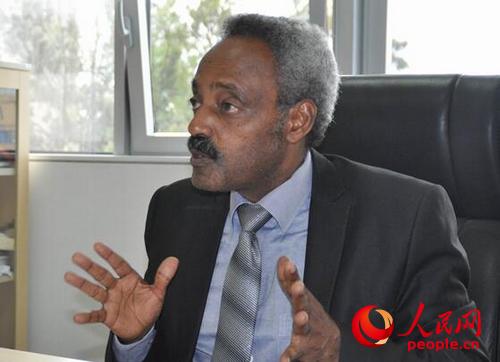 非盟委員會(huì)中國(guó)項(xiàng)目協(xié)調(diào)官范塔洪大使 人民網(wǎng)記者常紅攝