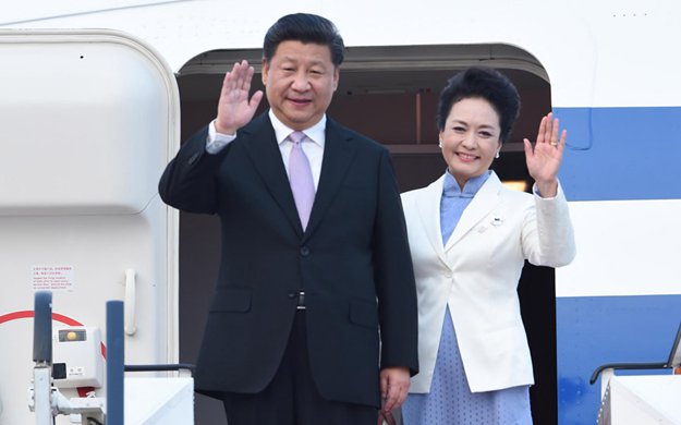 習(xí)近平抵達(dá)新加坡 開始對(duì)新加坡進(jìn)行國事訪問