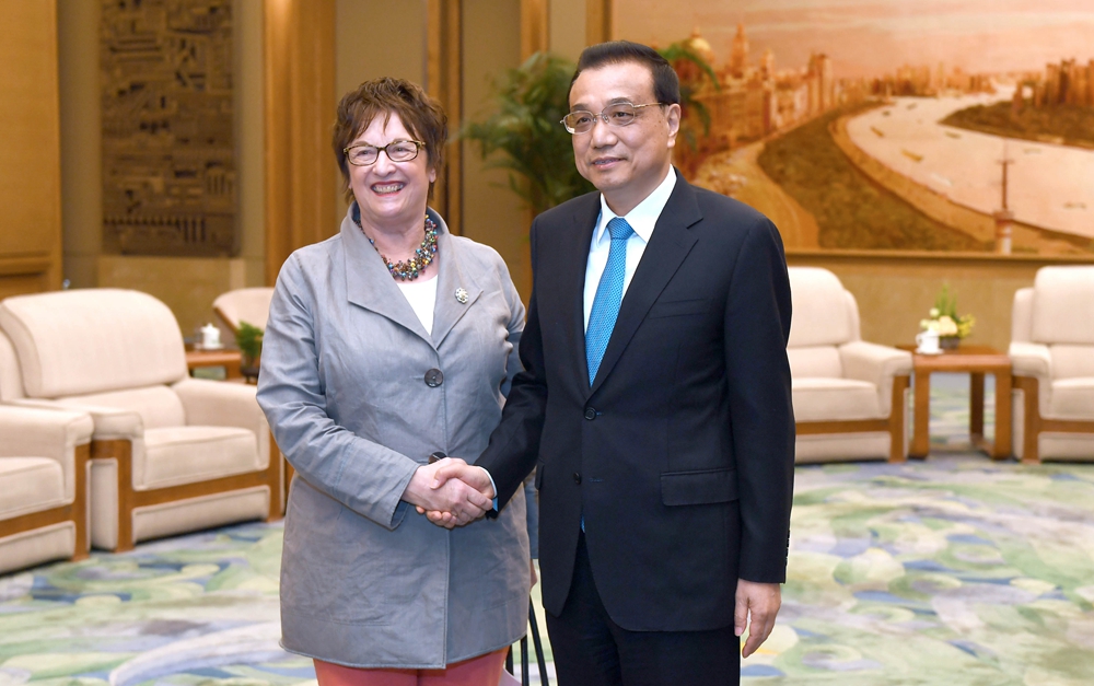 李克強(qiáng)會(huì)見德國總理特別代表、經(jīng)濟(jì)和能源部長齊普里斯