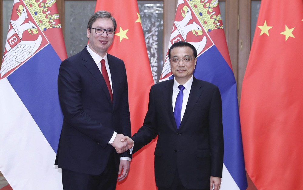 李克強(qiáng)會(huì)見塞爾維亞總理、當(dāng)選總統(tǒng)武契奇